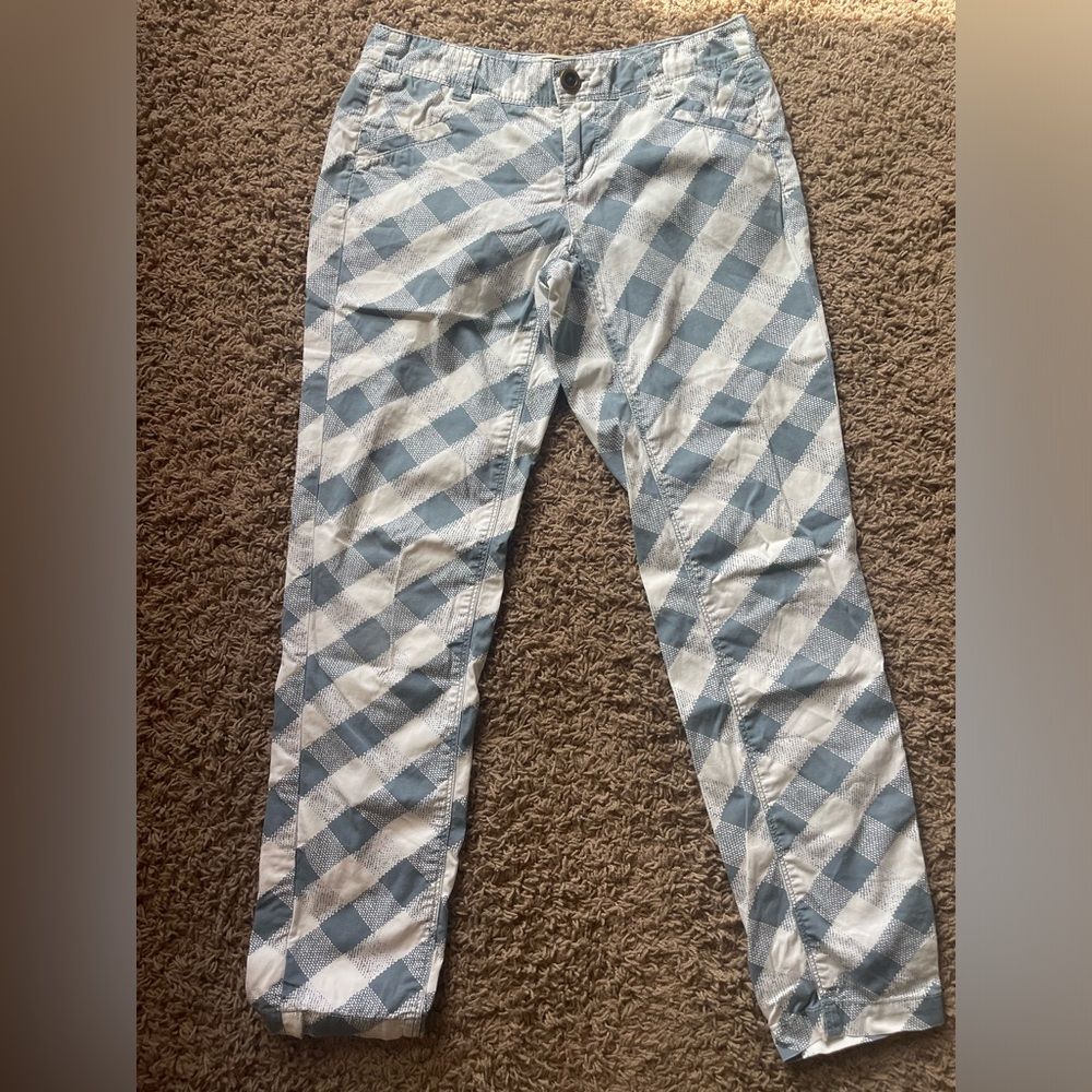 Anthropologie Daughters Of The Liberation Go Getter Plaid Cotton Pants 28 Inch